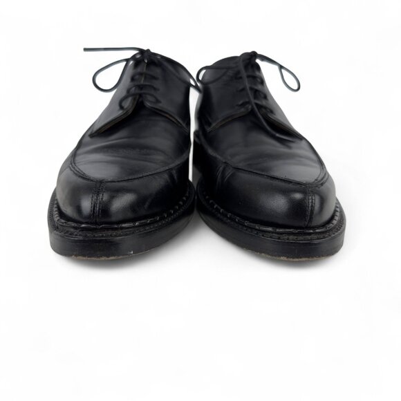 JOHN FLUEVOG Moneymaker Goodyear Welt Leather Sole Black Derby Shoes Size 8 - Picture 7 of 15